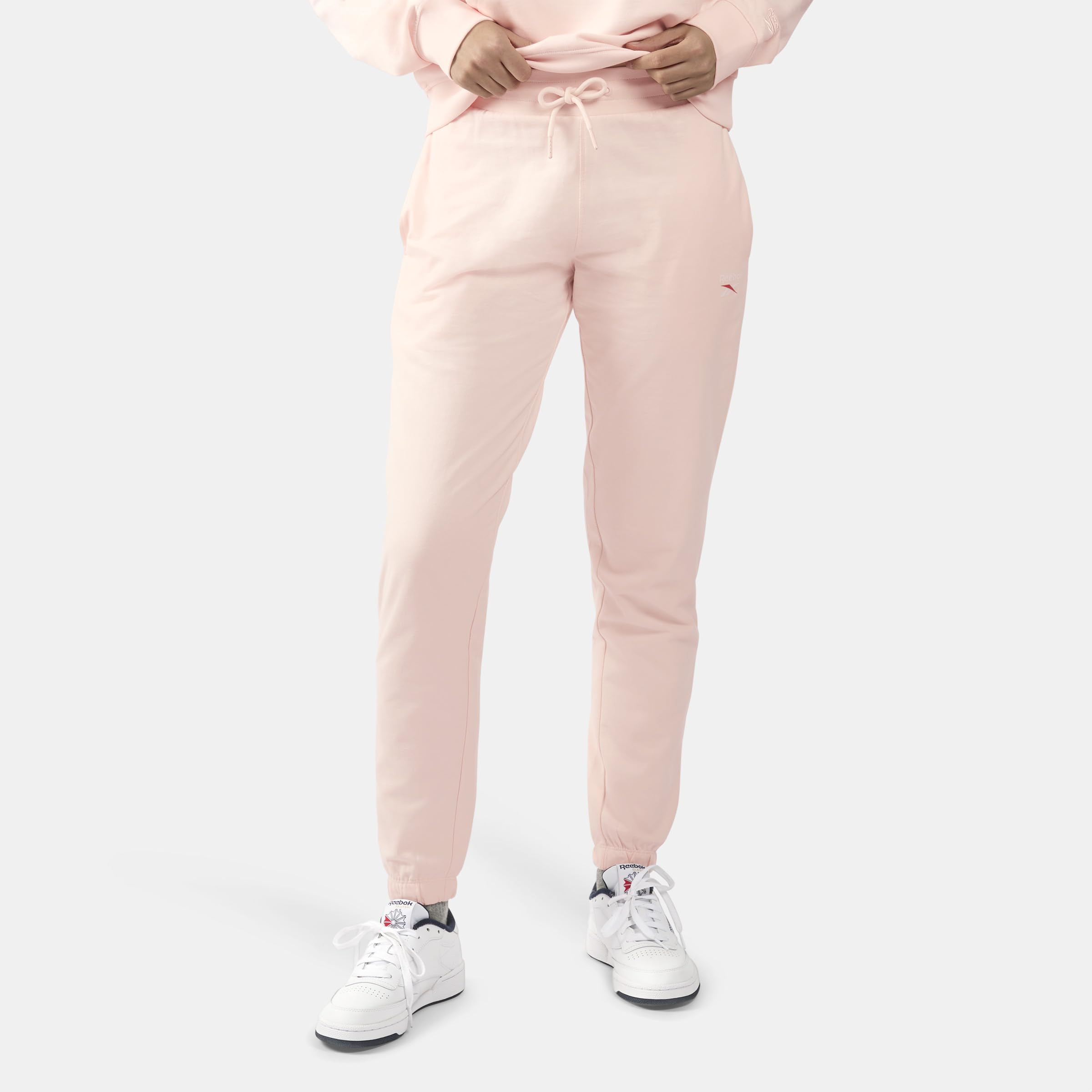 Reebok - Id Logo French Terry Jogger Women's Track Pants, : Pure Pink  Medium