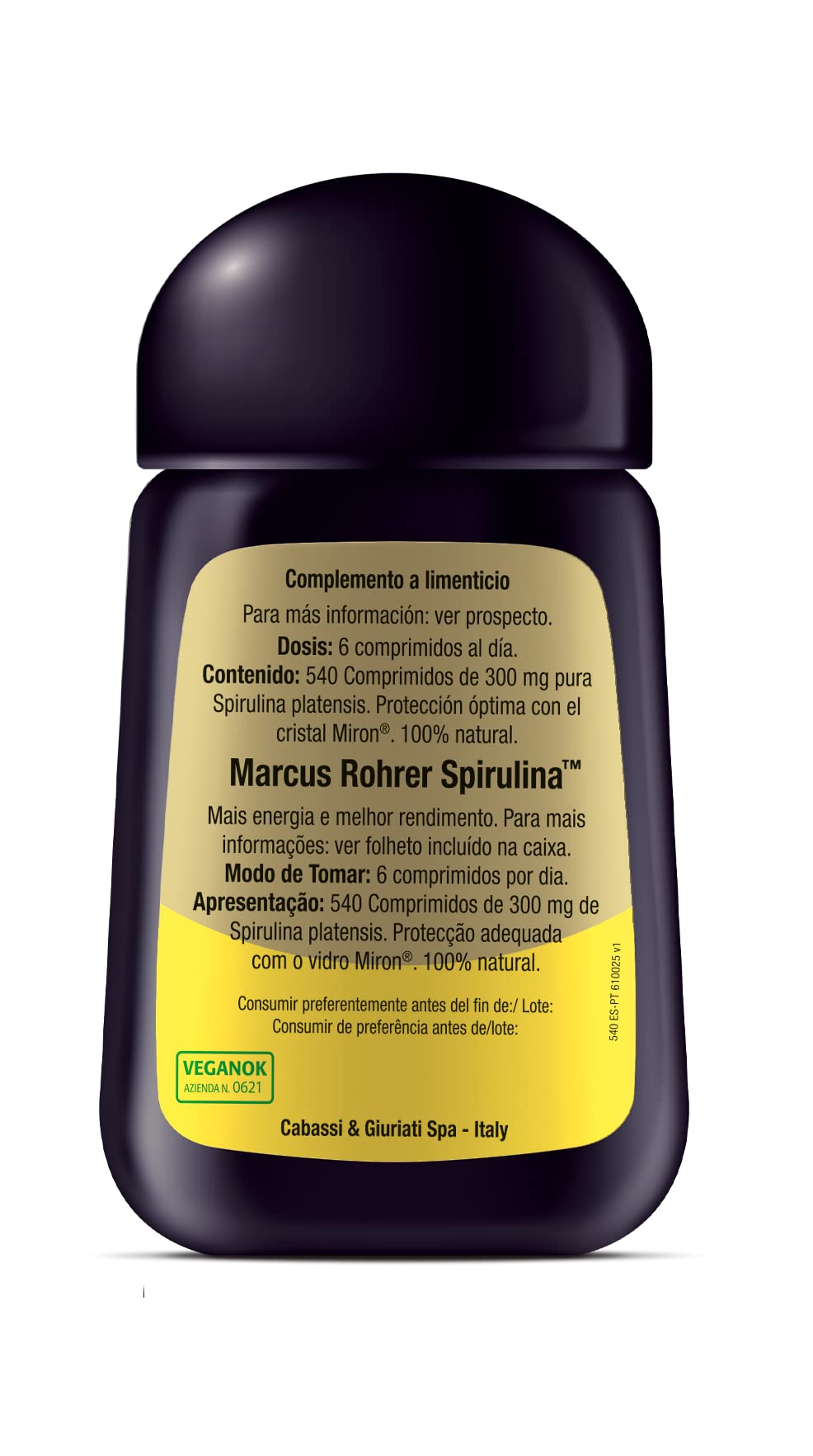 Actibios Spirulina 80+60comp. Marcus Rohrer 300 G, Estándar