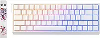 YUNZII Teclado mecânico magnético para jogos MADLIONS MAD68 HE com gatilho rápido, 60% de efeito Hall, interruptores magnéticos, acionamento ajustável, teclas PBT RGB hot-swappable, taxa de pesquisa