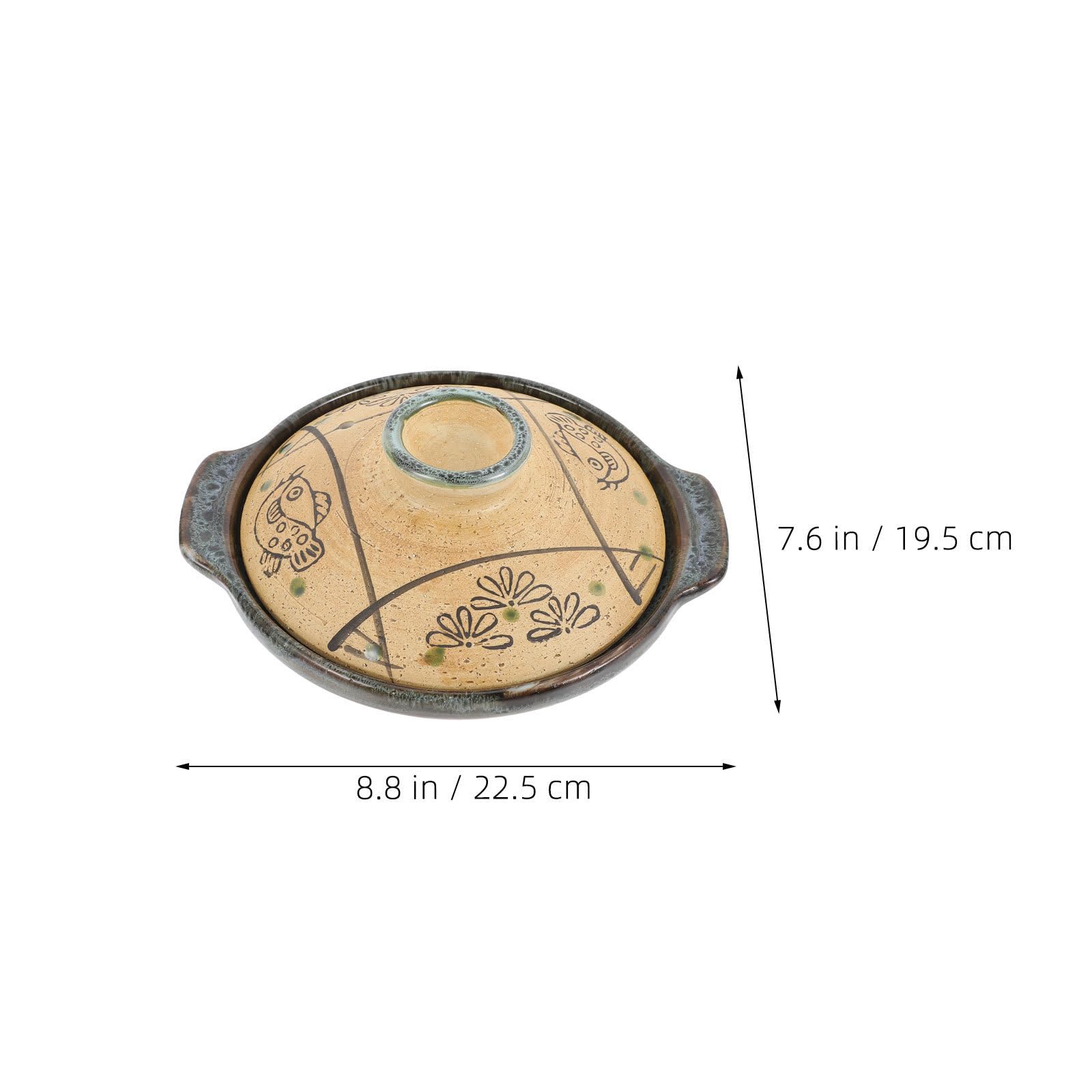 Olla de Barro China para Cocinar 450ml, Arcilla, Cocina Asiática