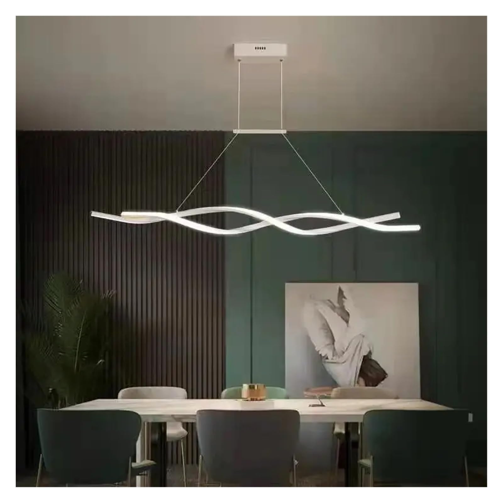 Suspension géométrique moderne pour cuisine et salle à manger au design scandinave