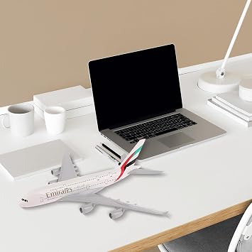 Model Plane, A380 Airplane Model 1:400 Diecast Airway Planes, Metal Aircraft with Display Stand for Adult Collectors & Aviation Enthusiasts