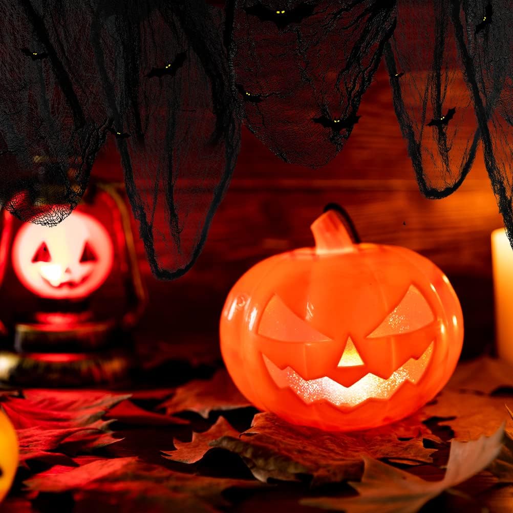 Buy BUYGOO 400x80 Inch Halloween Black Creepy Cloth, Black Gauze