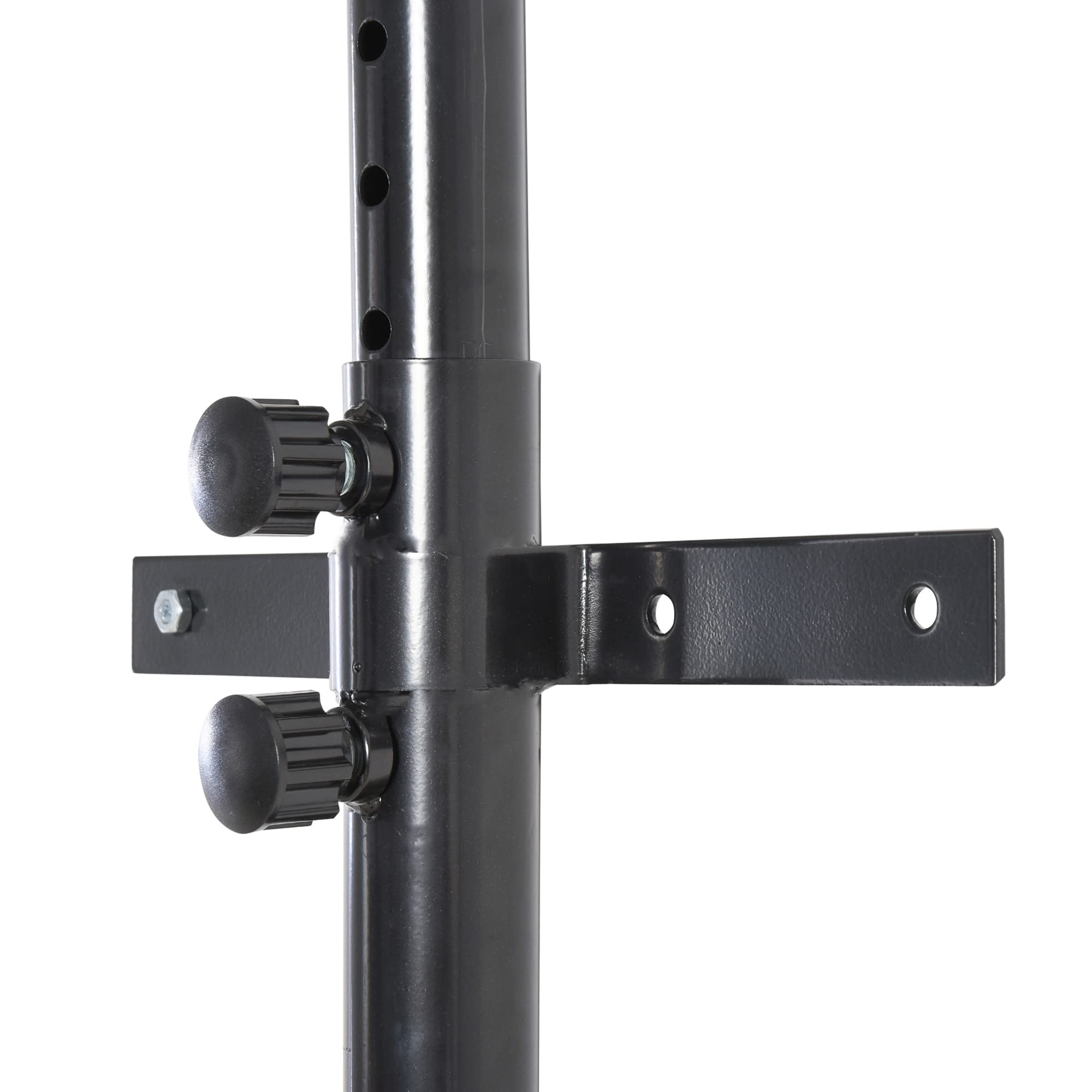 HOMCOM Soporte de Pared para Saco de Boxeo Altura Ajustable 60-88 cm Carga Máx. 100 kg Negro