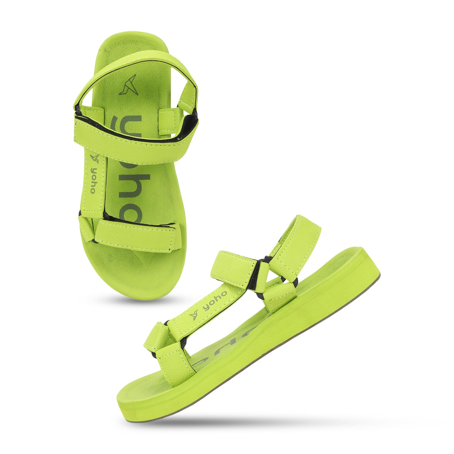 YOHO EVA Sandals for Women | EVA sole | Comfortable cushioned sole with TPR base | Lightweight | Soft skin friendly straps | Adjustable straps | Velcro closure | Vibrant colour options (B0CJMGGN3Q) Amazon Price History, Amazon Price Tracker