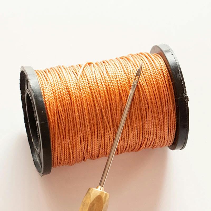 Nici do szycia，Nić poliestrowa Nić do szycia, 50M Nylon Materiał Nić do opon Nić do butów Nić do siatki odlewanej(Black)