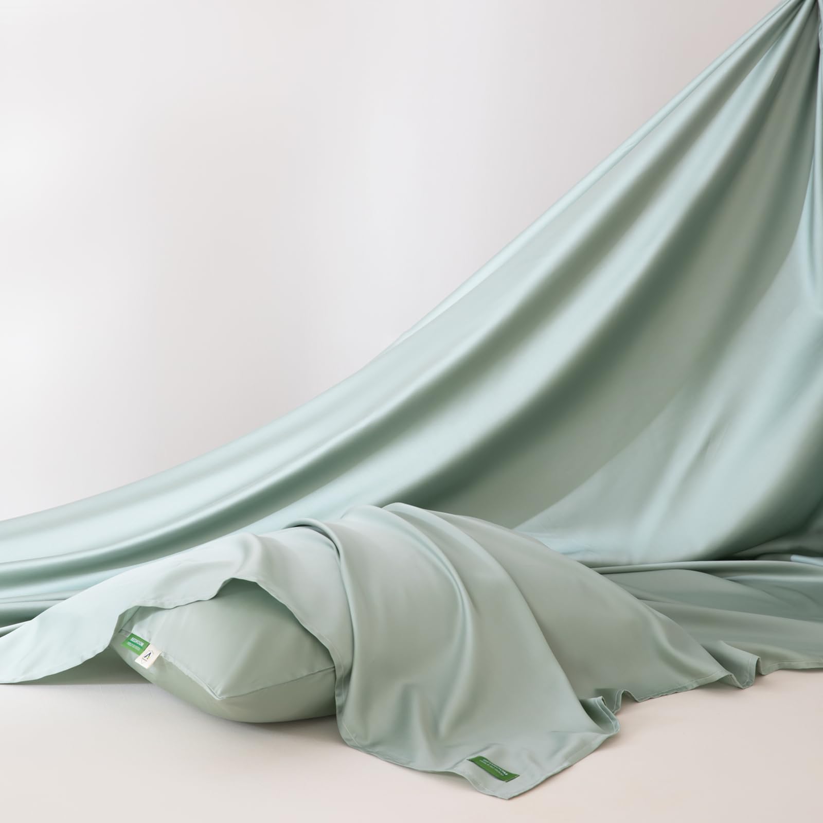 Bettlaken ohne Gummizug 200x235cm Bettlaken für Doppelbetten | Einfarbig,Sommerlaken,Hellviolett,mit 2 x Kissenbezug von 50x75 cm,Pflegeleichtes