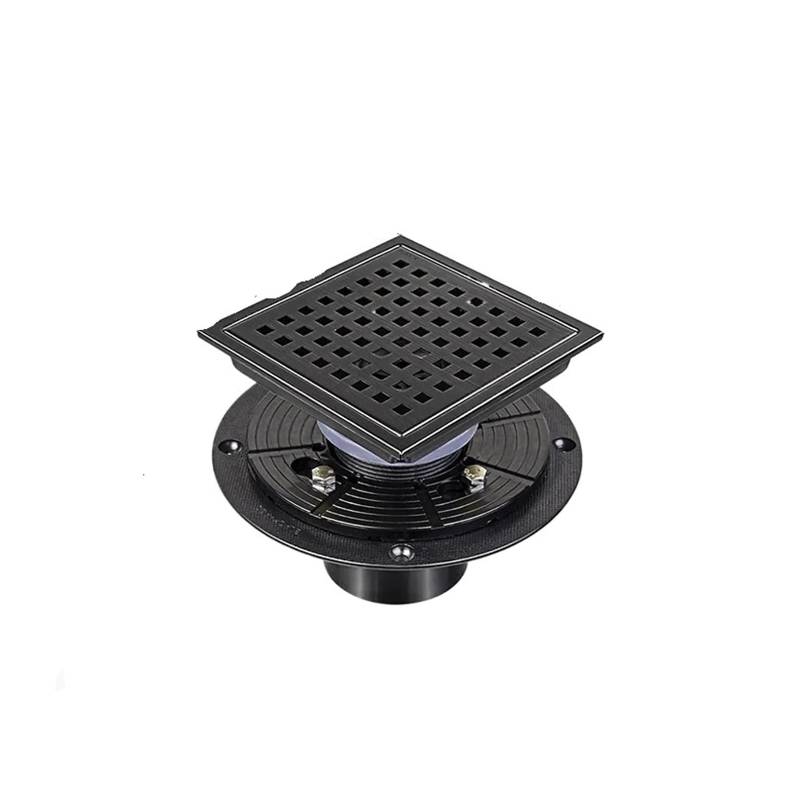 Rejilla desague ducha Desagüe de suelo de acero inoxidable, filtro antiobstrucción de alcantarillado cuadrado, cubierta de drenaje for fregadero, accesorios de Hardware for cocina y baño(11CMX11CM,Typ
