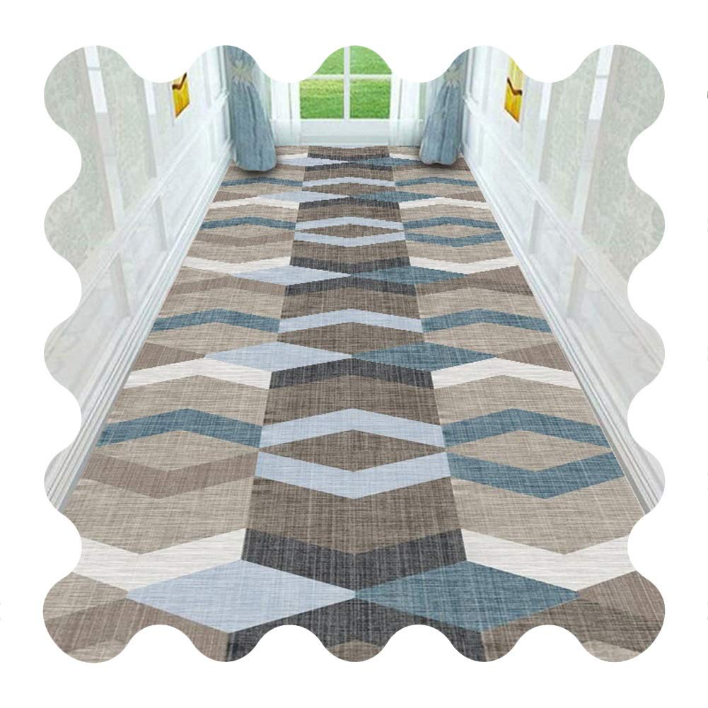 Tapis couloir sur mesure ZRUYI doux antidérapant pour entrée salon et cuisine 1.2x3m