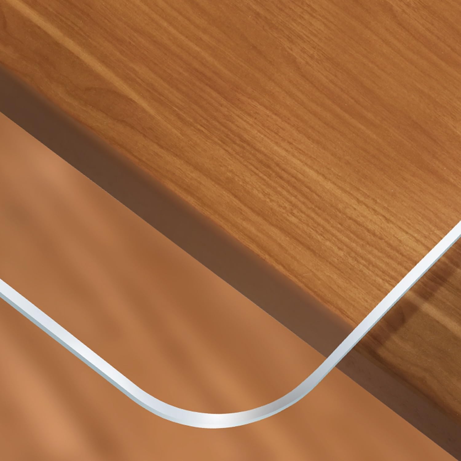 Rectangular Clear Plastic Desk Pad for Sofa Child Table Laptop Computer Keyboard Desktop Dustproof Mat Transparent Round Edge Table Cover 101 Sizes(40x180cm)
