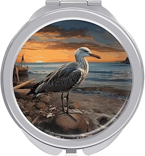 Seagull Compact Mirror Makeup Mirror Hand Mir...