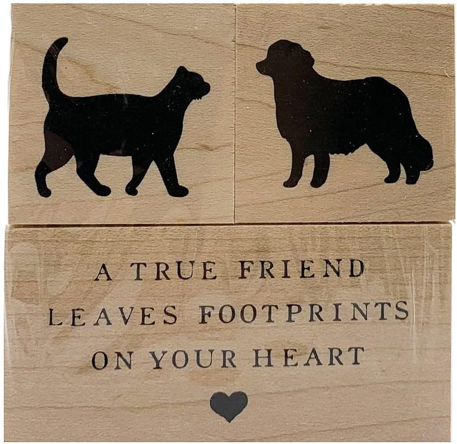 Recollections True Friend Wood Stamp Set, 6 Pack