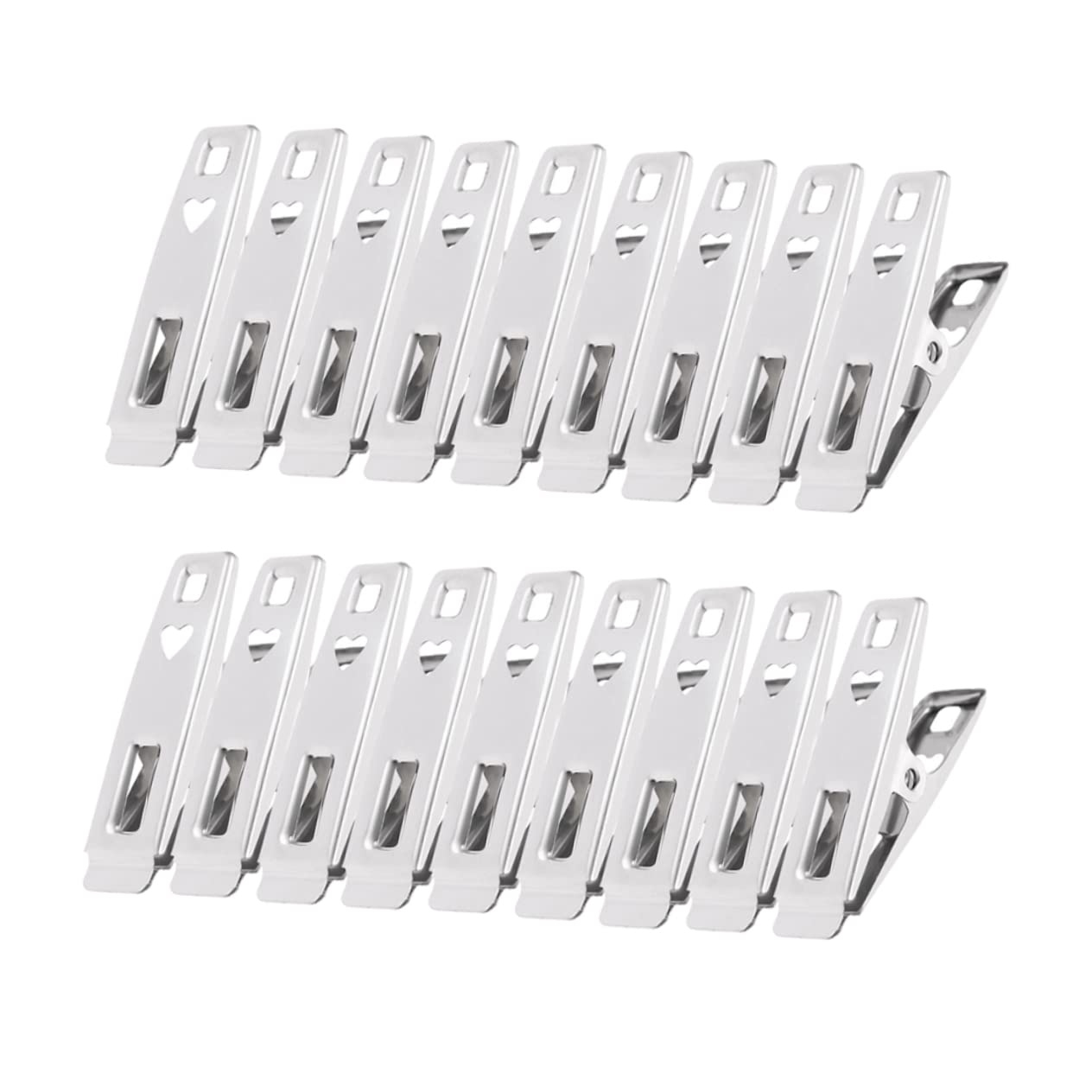 Alipis 100pezzi Mollette Acciaio Inossidabile Antivento Da Clip Multiuso Per Asciugamani e Bucato Resistente e Duratura Per Stendini e Ufficio