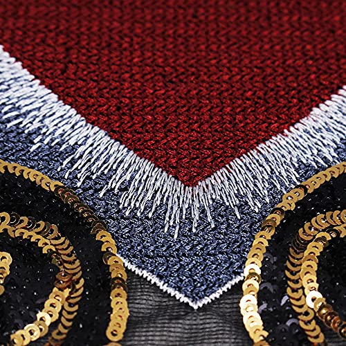 Beaded Gold Sequin Paillette Heart Pattern Patches Embroidery Applique Badges Clothes Decorated Craft Sewing 1Piece #TOP2