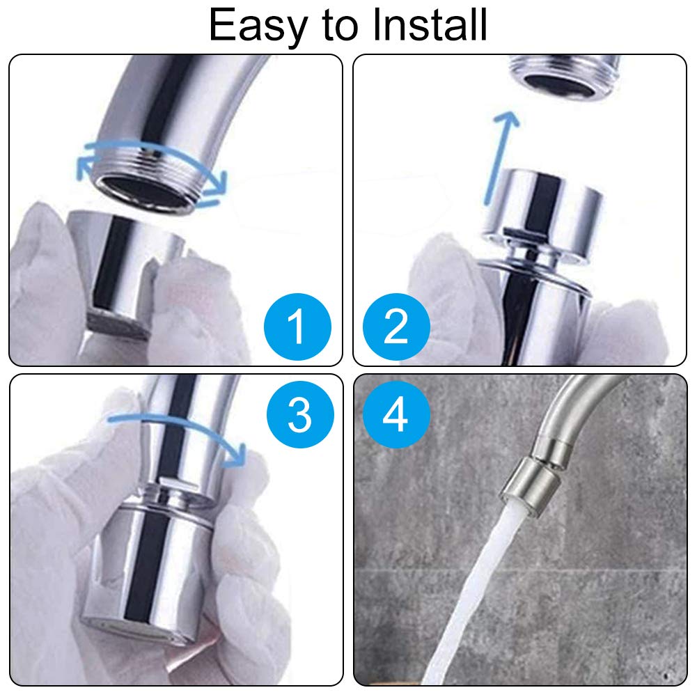 Led Lumière Embout Robinet D'Eau 360 Evier Lavabo Cuisine Salle De