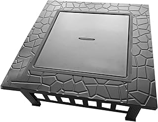 Fire Pit Outdoor fire Pit, Wood-Burning Heating fire Pit for Villa Courtyard Decoration, Home Terrace Barbecue fire Pit Table