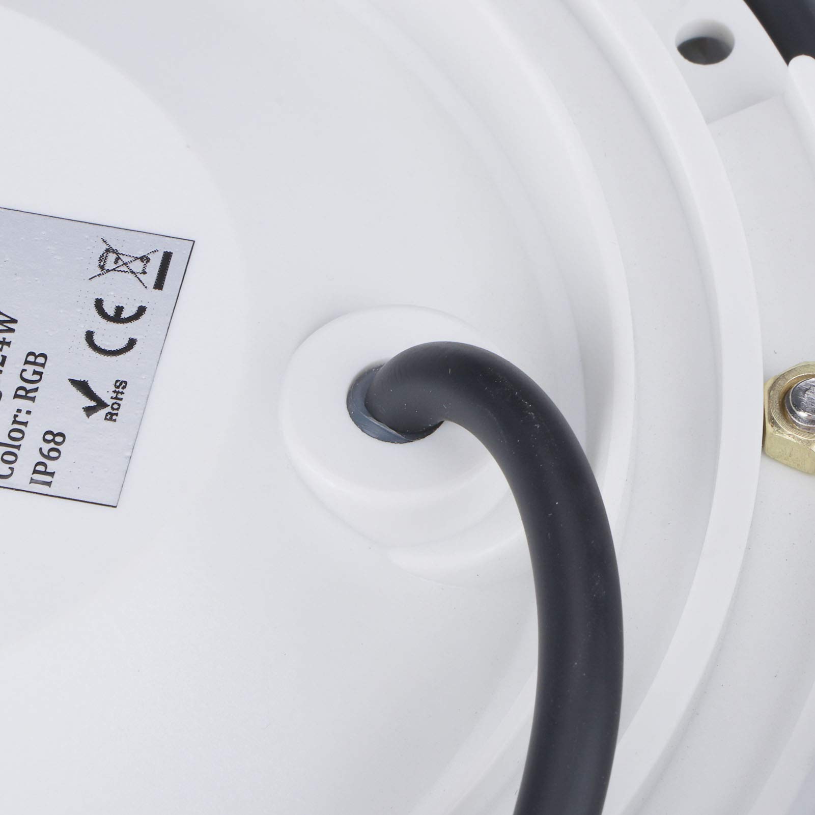 Fdit Oświetlenie podwodne RGB, wodoszczelne, oświetlenie zewnętrzne, oświetlenie basenu, oświetlenie krajobrazu, pilot zdalnego sterowania, 24 W, produkty oświetleniowe