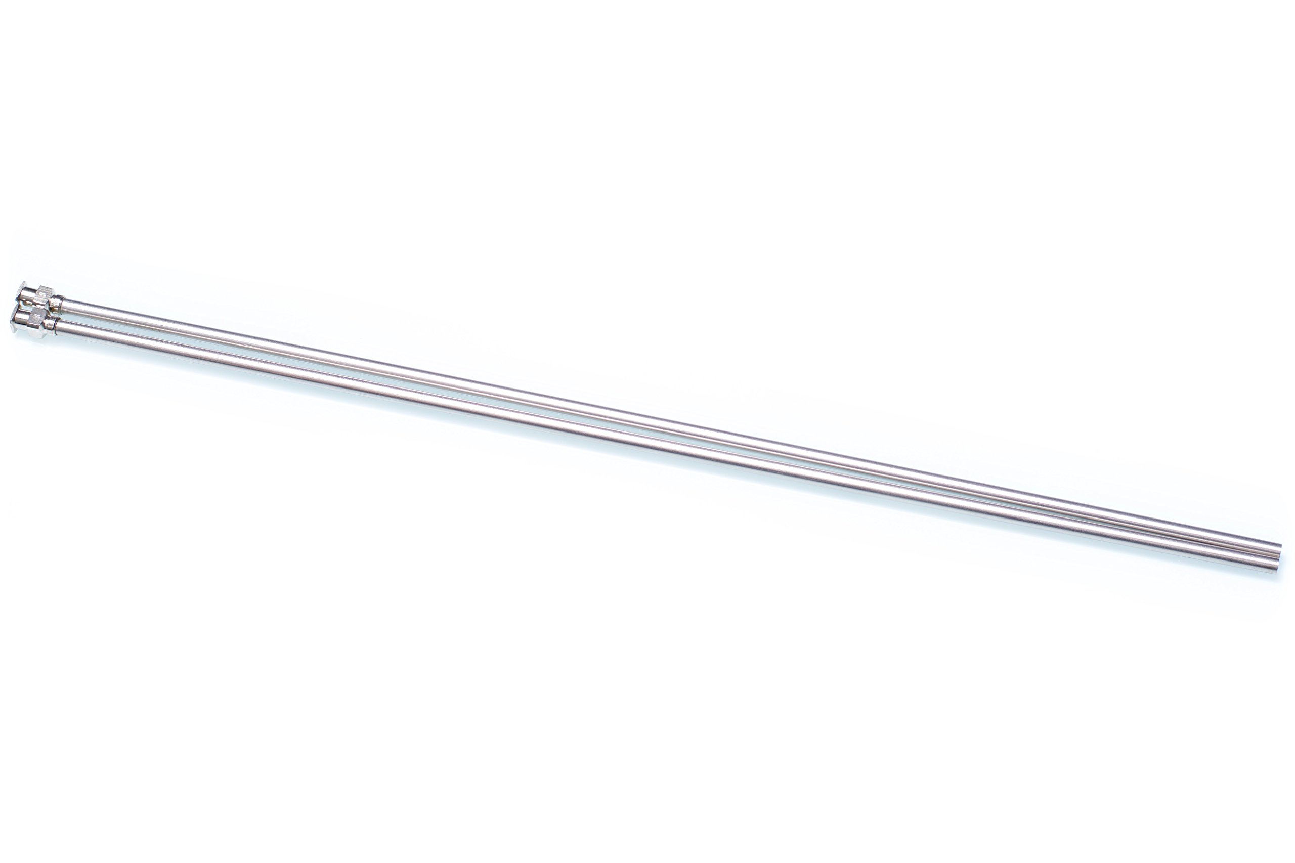 8 Gauge 12 Inch (1 Foot) Blunt Tipped Dispensing Needles, Stainless Steel, Luer Lock, 2 Count