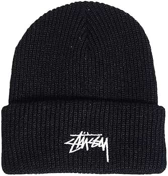 STUSSY ビーニー ブラック グラフィックプリント コラボ Stussy x Nike Beanie ニット帽 ブラック ユニセックス