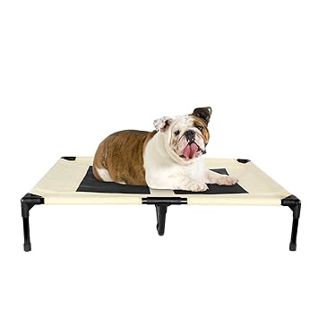 Kopeks - Elevated Indoor Outdoor Portable Bed - Large Size Beige Color