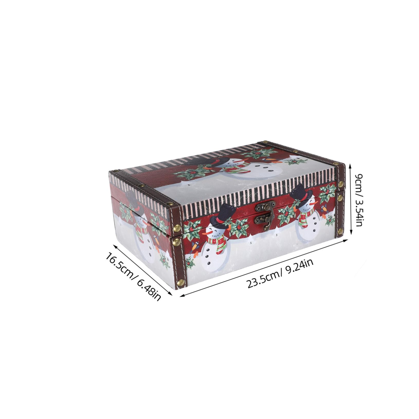 OUNONA Holzaufbewahrungsbox Für Weihnachts-dekorationen Mit Deckel Für Süßigkeiten Kekse Und Schmuck Robust Und Langlebig Für Zuhause Und Büro