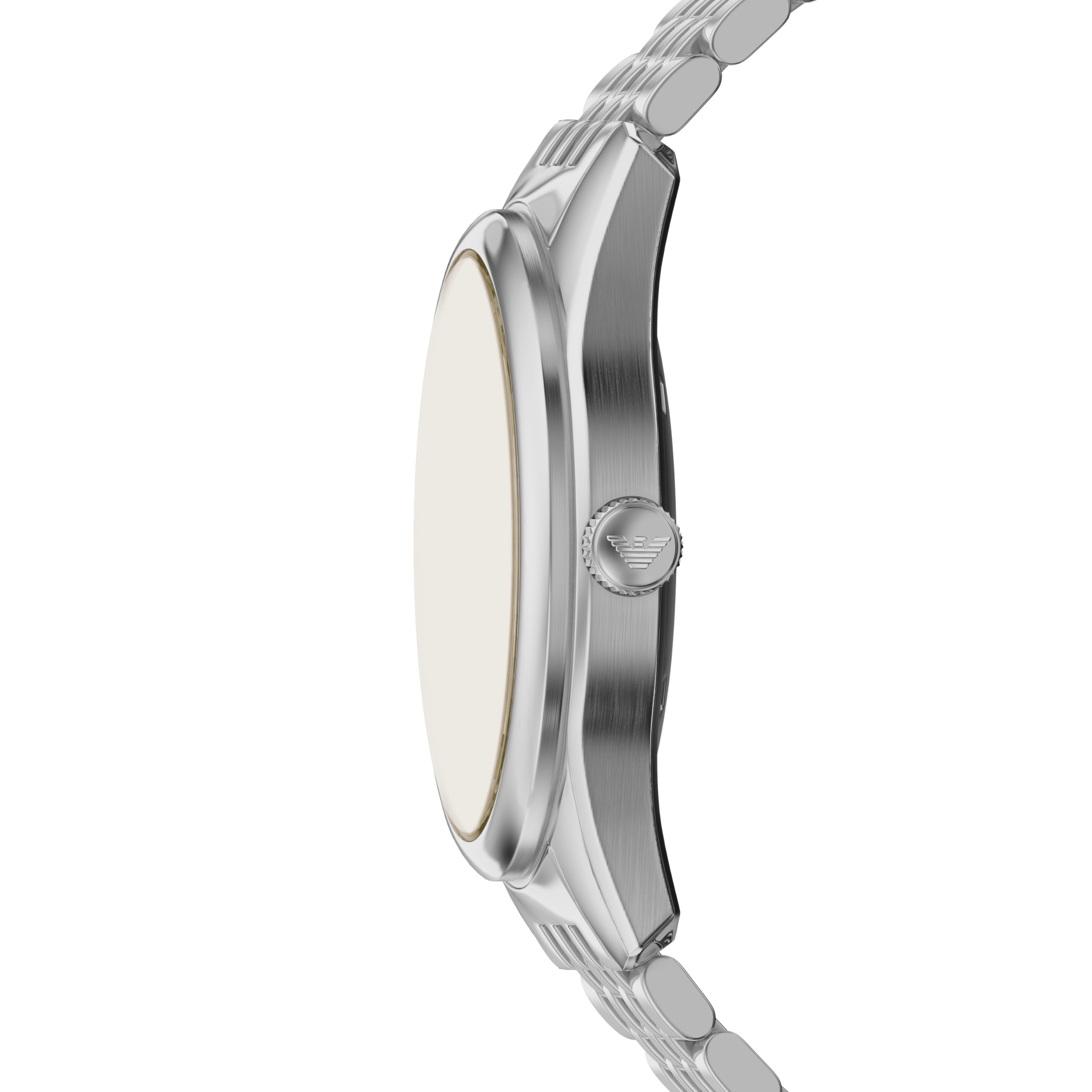 Emporio Armani Męski zegarek ze stali nierdzewnej 43 mm, kolor srebrny, AR60095