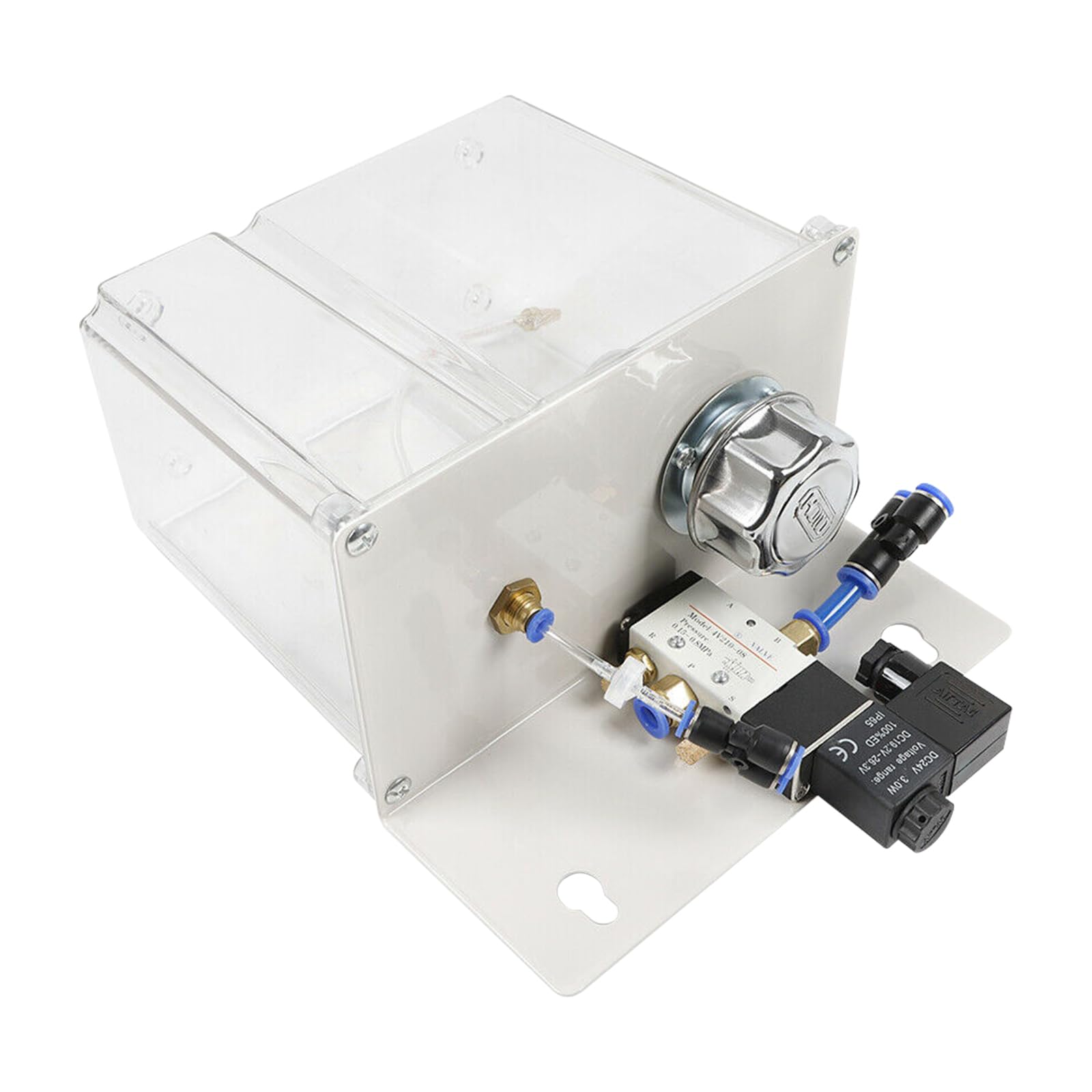 Self-priming Micro-mist Machine,YS-BPV-3000 Coolant Cooling Spray Pump CNC Lathe Mist Sprayer System,STR-01 Pneumatic Cooling Spray +Solenoid Valve +Visible Oil Tank for Metal Cutting and Carving