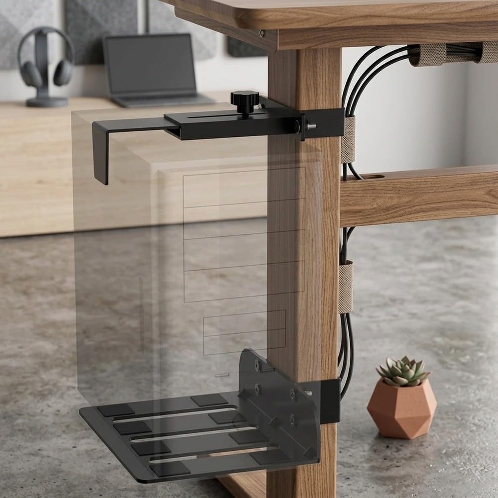 para soporte para torre PC Ajustable 15-26cm Sin Taladro para(75 * 45)