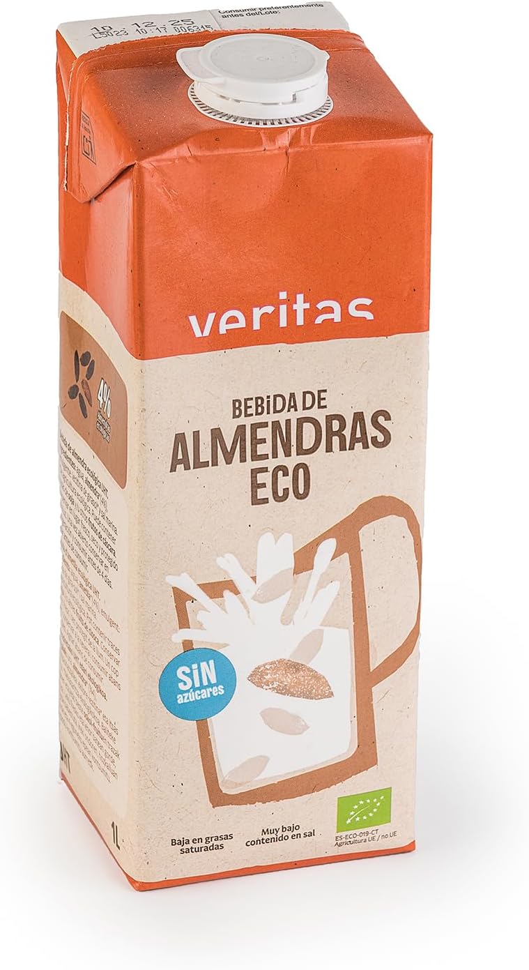 Veritas bebida almendra sin azúcar ecológica 1L - Imagen 3