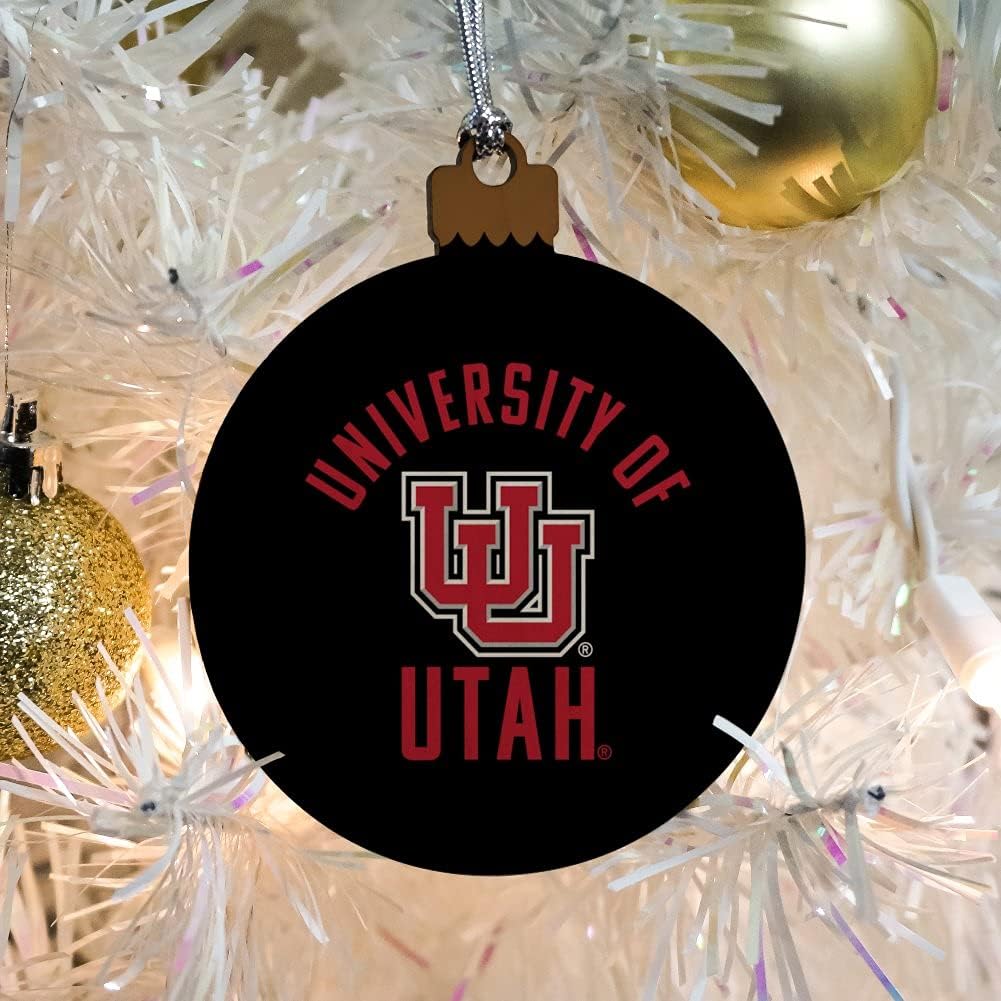 GRAPHICS & MORE University of Utah Utes Wood Christmas Tree Holiday Ornament - Image 5