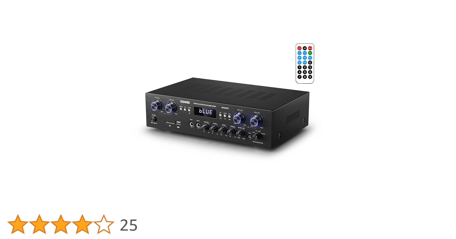 Amazon.co.jp: Donner パワーアンプ Bluetooth5.0 オーディオ