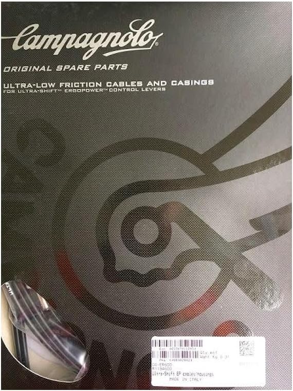Campagnolo Ultra-Shift/Power-Shift Brake & Derailleur Cable & Housing Set Black
