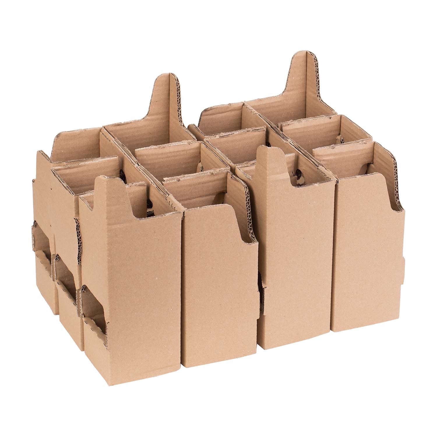 smiley pack Flaschenversandkarton Bier 0,5 Liter für 12 Flaschen inklusive Einlage PTZ zertifiziert für Versand mit DHL DPD Bierflaschen Bierversandkarton Bierkarton Bierverpackung (20)