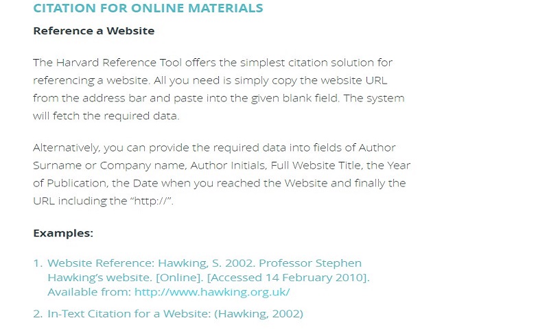 Harvard Reference Generator Example Harvard Referencing Generator – Harvard Reference Generator – OADJ