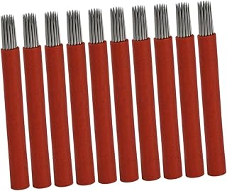 FOMIYES Eyebrow Blades 50pcs eyebrow make up sponge head Eyebrow Needle Blades
