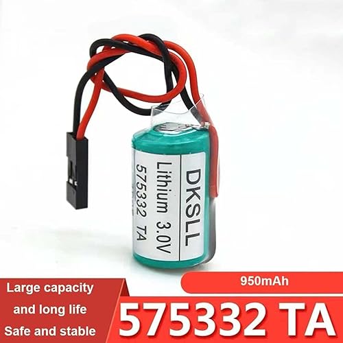 Miniatura 4 de Paquete de 8: batería 575332TA /6FC5247-0AA18-0AA0 3V 950mAh no recargable para batería Siemens 810D 840D con enchufe