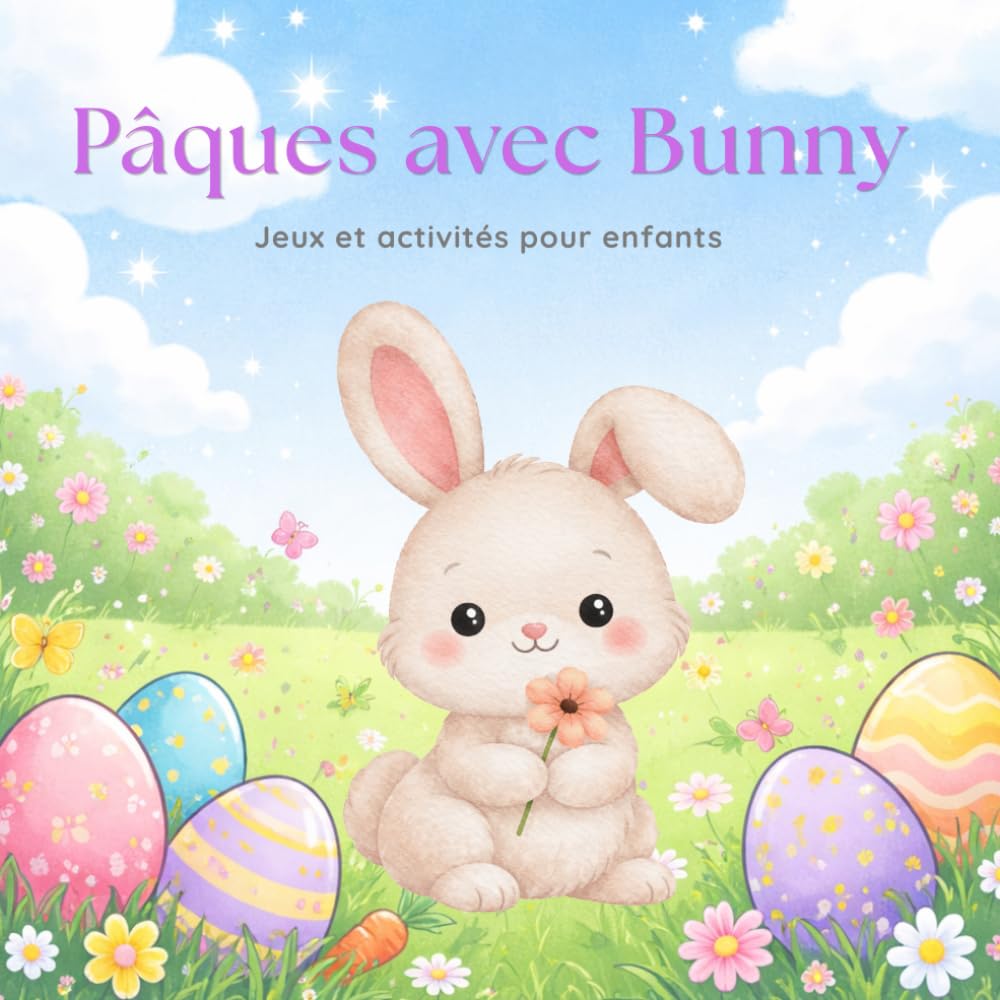 Pâques avec Bunny: Jeux et activités pour enfants (Colorie avec Soleniah)