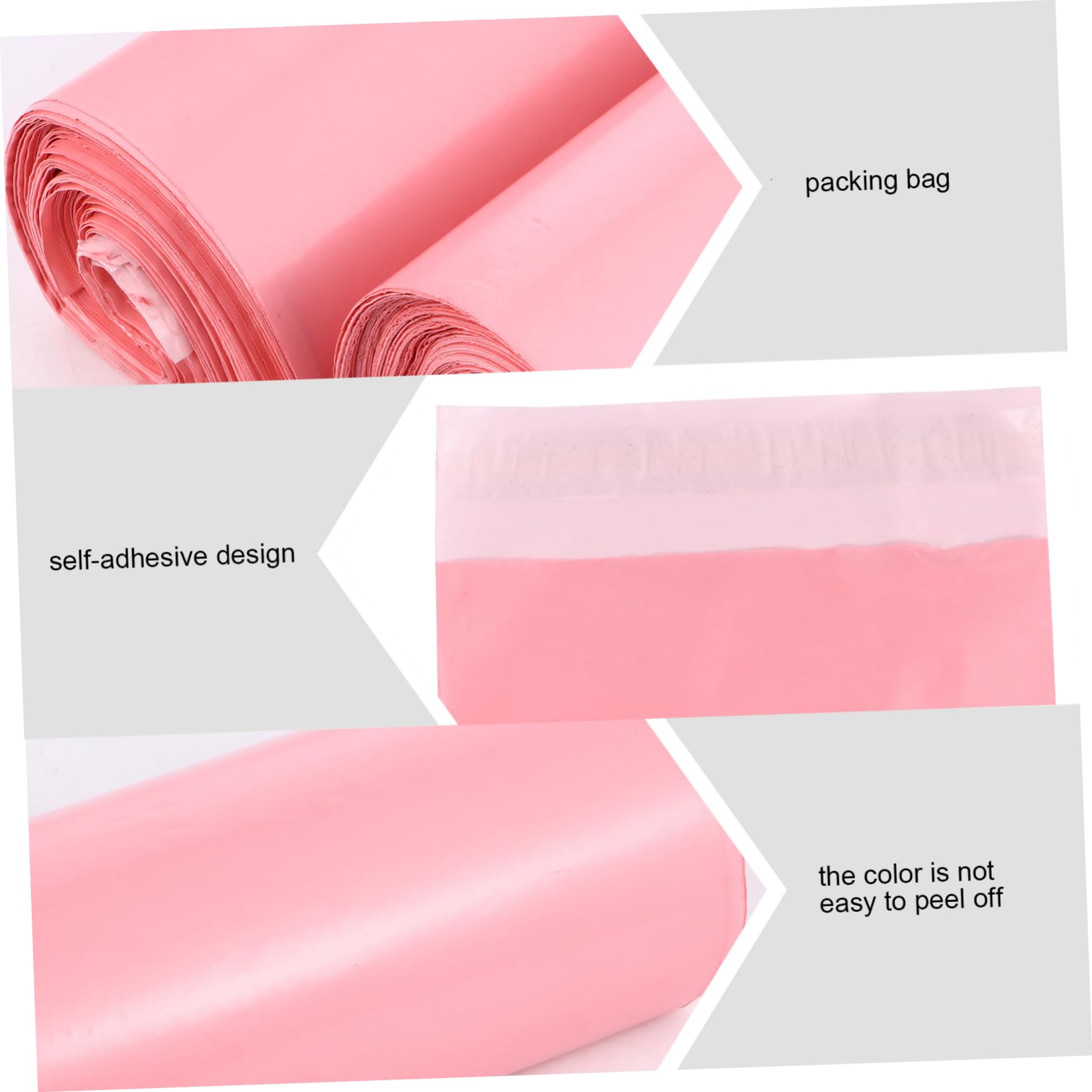 STOBOK 600stücke Selbstklebende Wasserdichte Verpackungsbeutel Für Versand Und Aufbewahrung Von Bekleidung Und Kosmetik