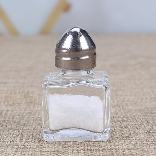 Miniatura 2 de HEMOTON Mini tarro de especias terrarios traje negro mini terrario condimento frascos mini decorativo barbacoa botella pimienta mini sal sal botella