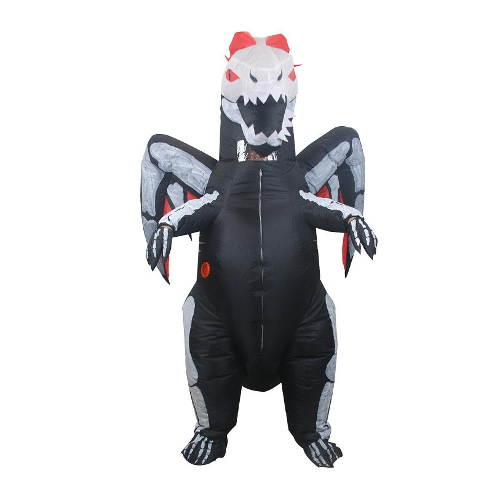 Disfraz Inflable de Dinosaurio con Soplador para Actuaciones en, Cosplay Y Navidad.