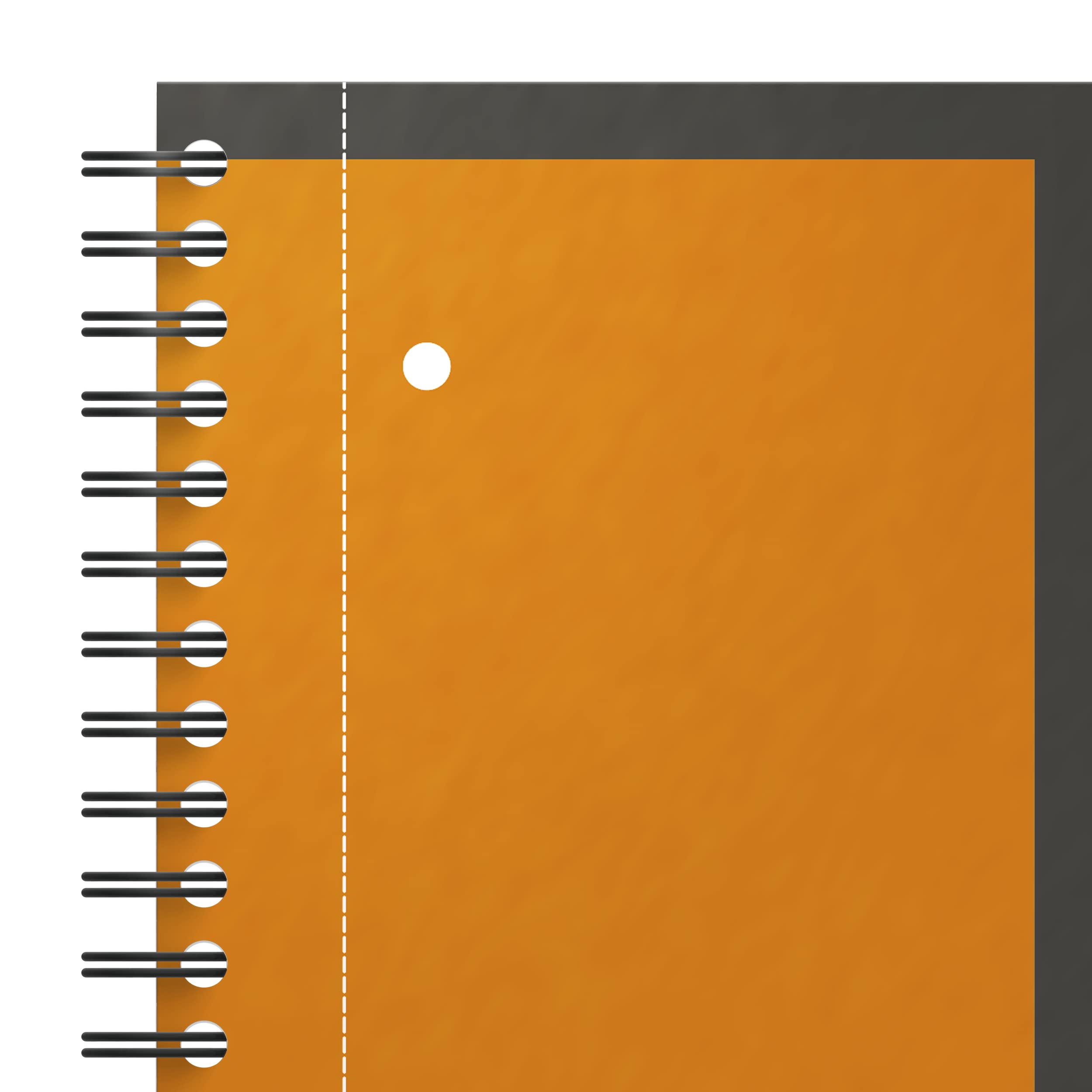 Oxford 100103664 Quaderno Maxi Spiralato Notebook, Formato A4+, 160 Pagine, Carta 80 gr, Rigatura 5 mm, App Scribzee, Nero (Confezione da 3)