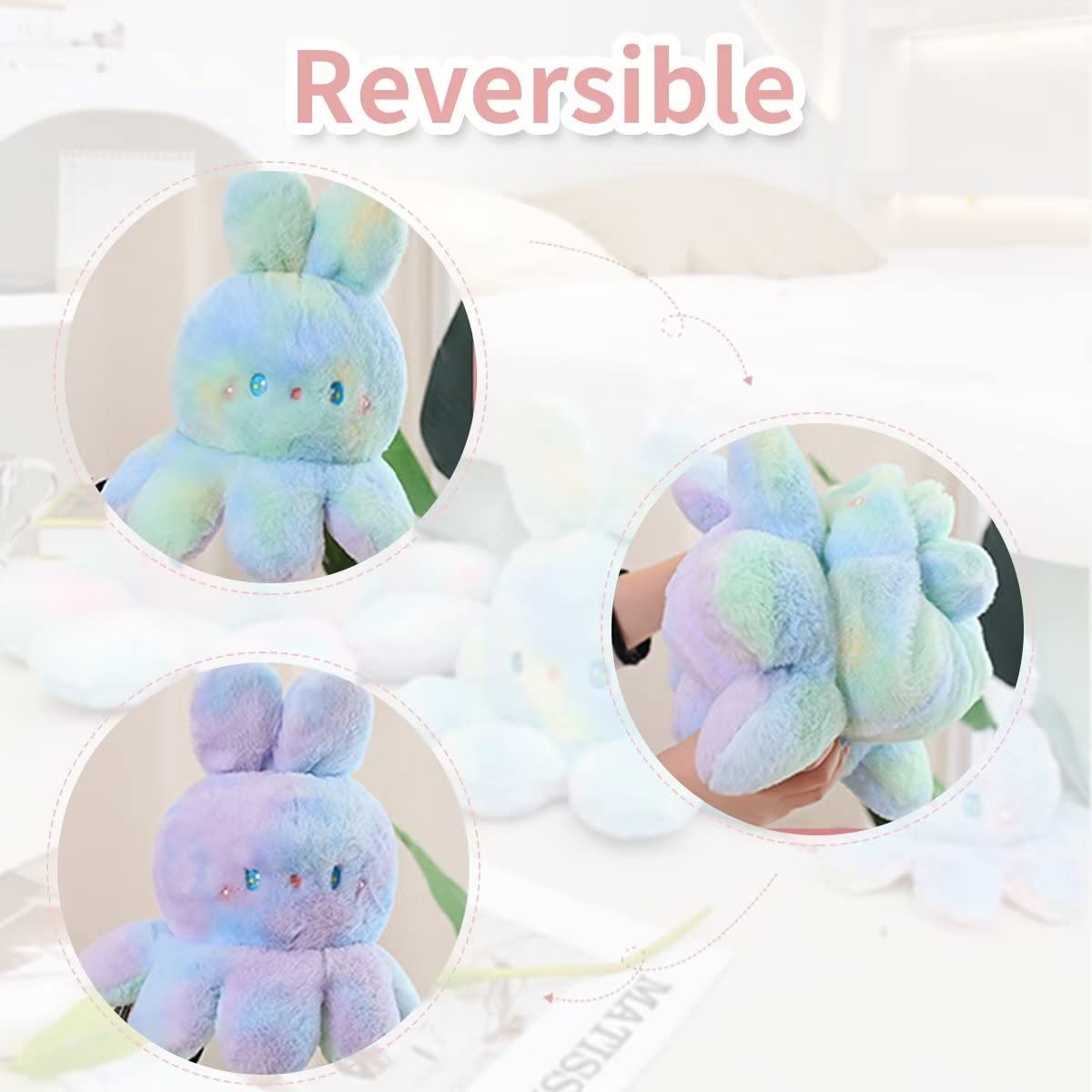 Amazon.co.jp: KedeLak リバーシブル タコ ぬいぐるみ バニー