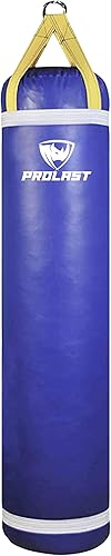 Miniatura 8 de PROLAST Saco de boxeo pesado para adultos, boxeo, artes marciales, Muay Thai, equipo de entrenamiento de fuerza, relleno o sin relleno, 5 pies, 100