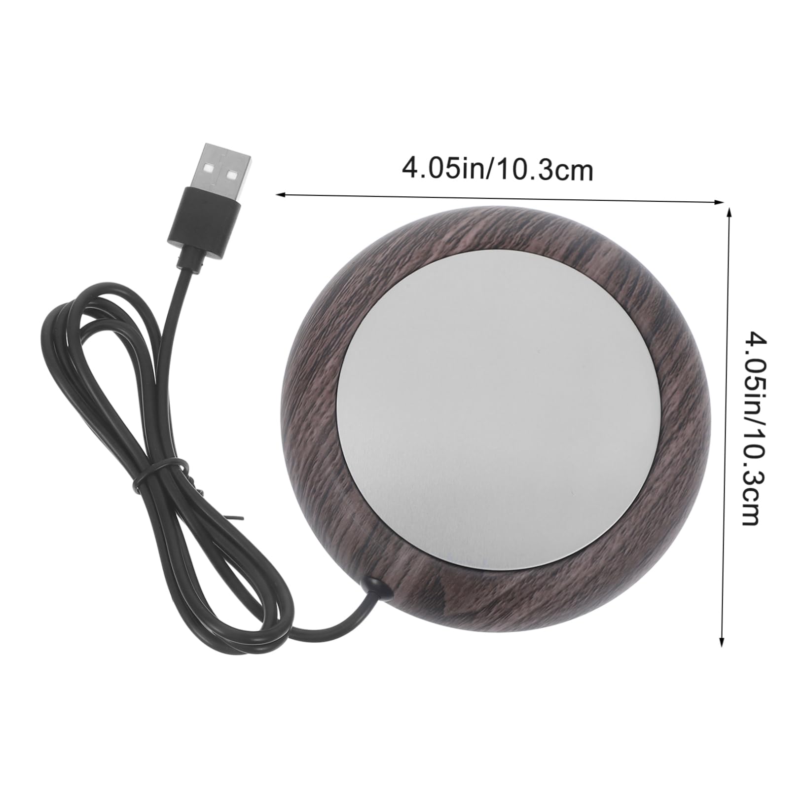 CIYODO Portable Heating Coaster Metal Cup Warmer Electric Beverage Warmer Desk Coaster Mug Holder