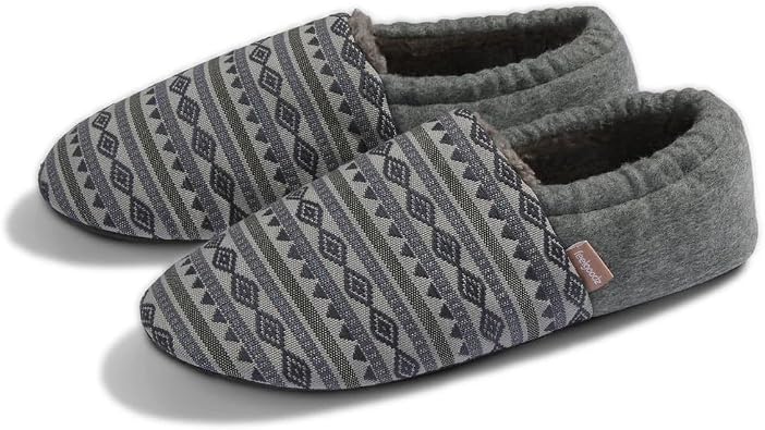 Feelgoodz Mens Laidback Faux Sherpa Indoor Slipper