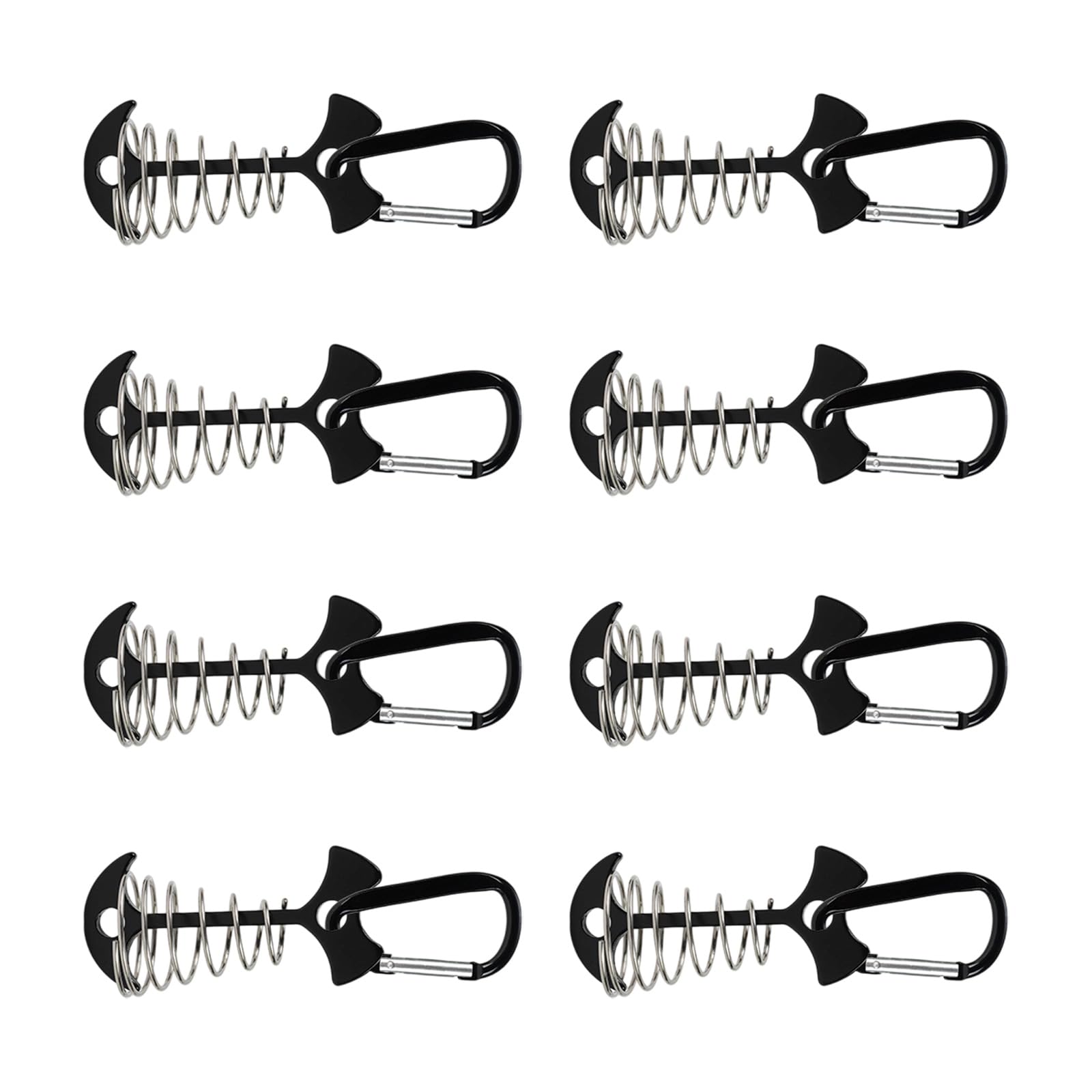 Mekalero 8pcs Outdoor Tent Spirals Stakes Heavy Type Ground Anchors Outdoor Camping Pegs for Beach or Mountain Use Antislip Deck Anchors