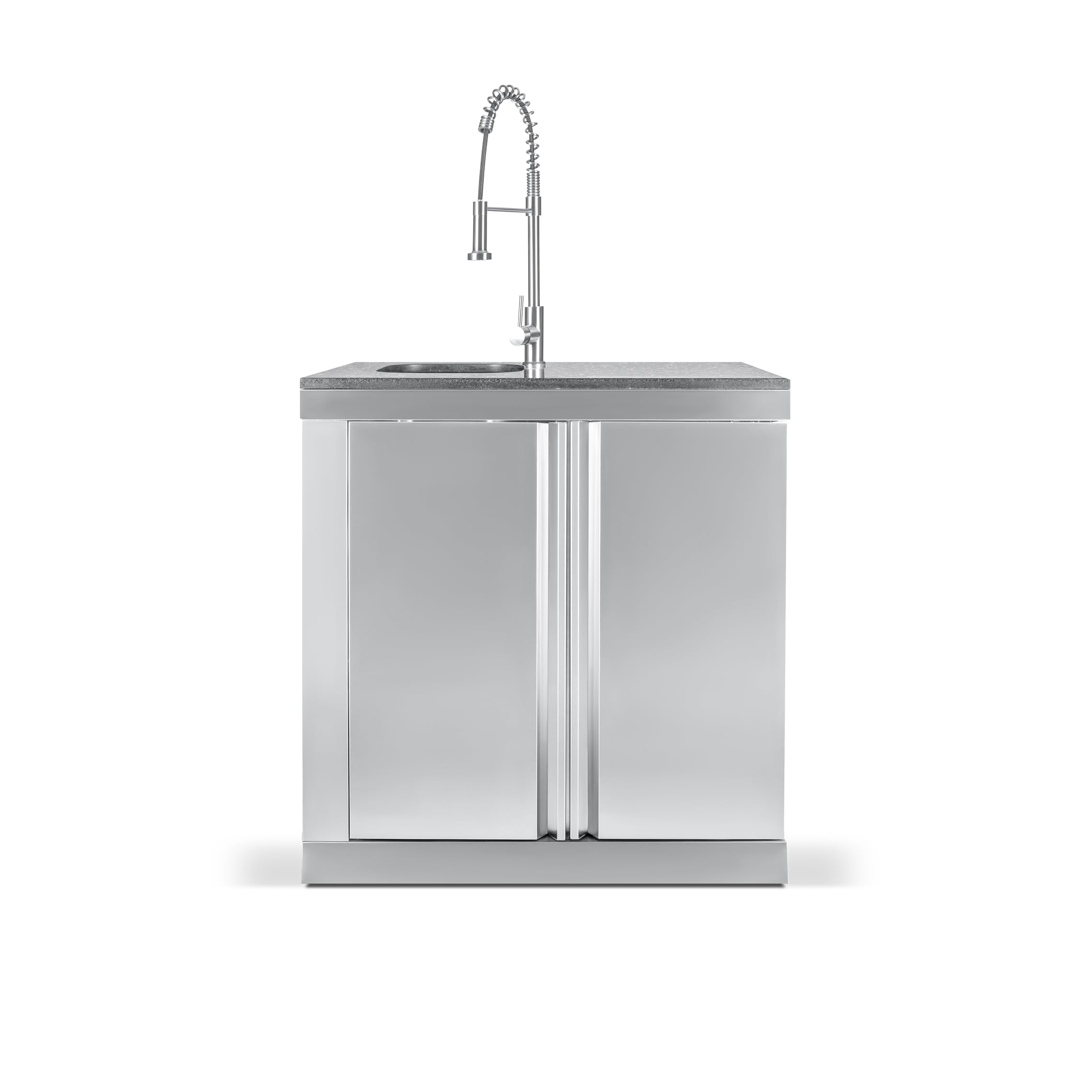 GORILLER Grillmaster Cucina Esterna Selezionata in Acciaio Inox Argento - Include Rosticceria, 4+2 Bruciatori, 296 x 58 x 143 cm - Pre-Montata