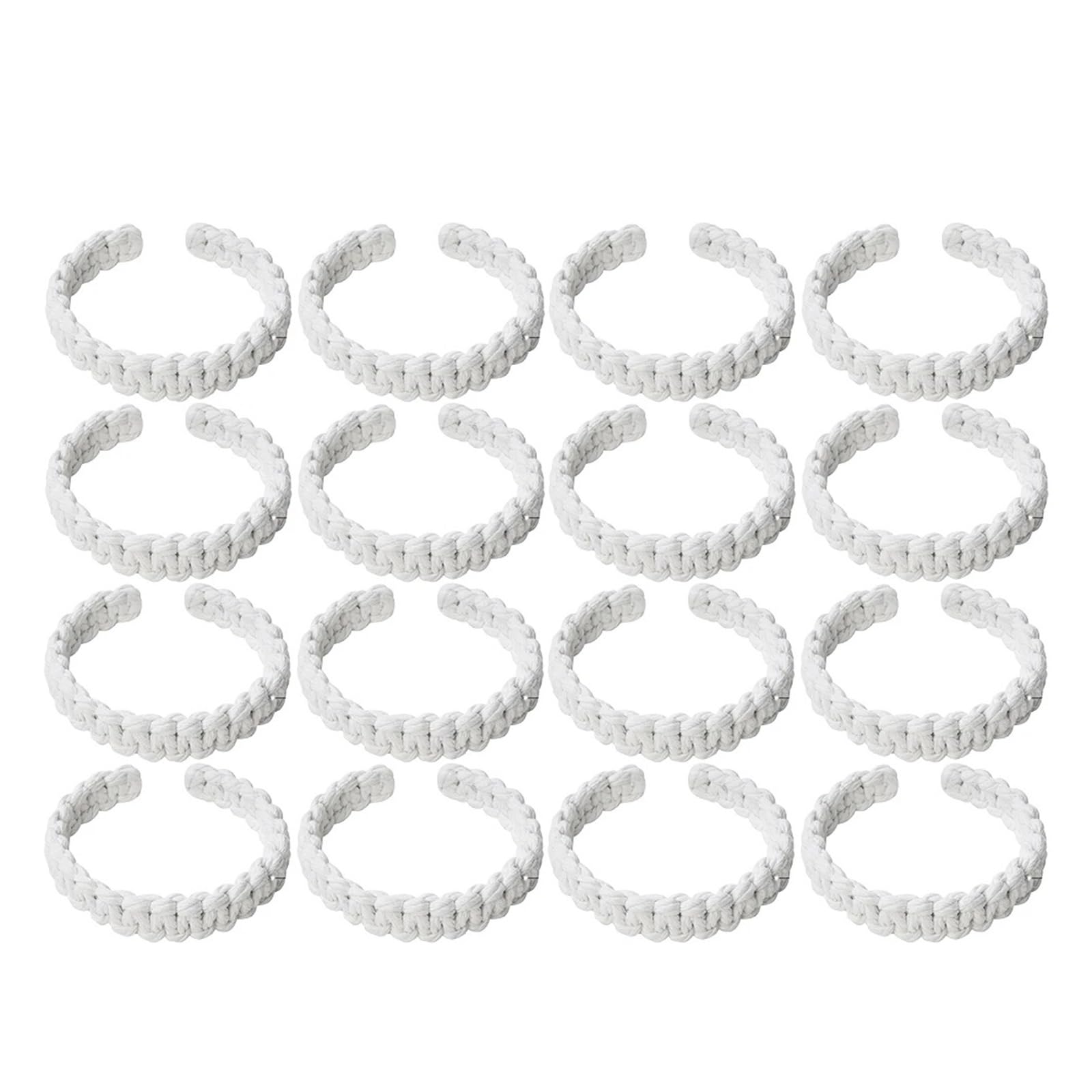 Curtain Tie Backs Jute Braided Curtain Holdback Rope Tiebacks For Decorative Holdbacks Woven Hanging Home Decor(White-16PCS)