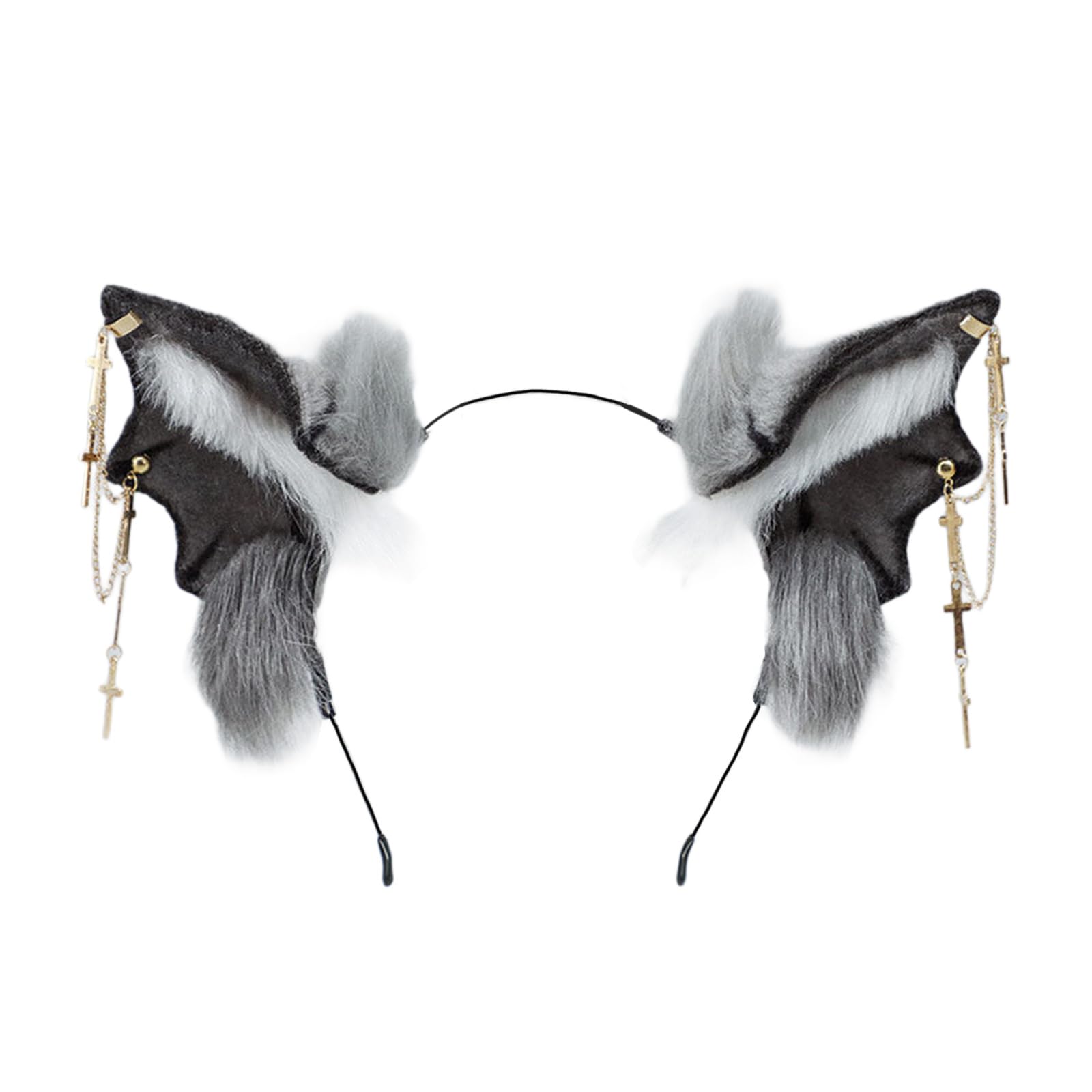 Xjdzineq Bloodsucker Fashion Hairband Soft Comfortable Realistic Bats Ears Headpiece for Halloween Birthday Party Realistic Animal Ears Headpiece