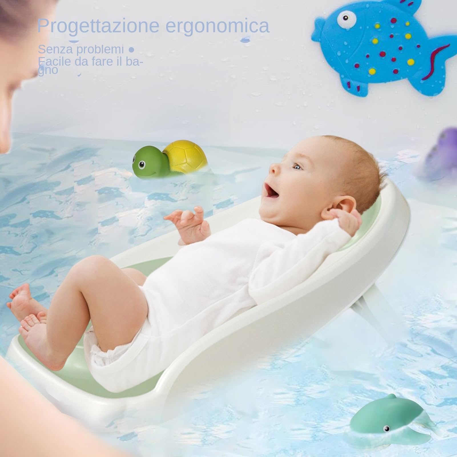 Supporto per bagnetto,Cuscino di supporto per bagnetto | Sedia da doccia per bambini Bather Easy Rinse,Supporto ergonomico per il bagno dei bambini, seggiolino per vasca da bagno, se